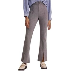 Anthropologie Maeve Seamed Flare Pants - Size 10 - NWT - grey